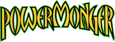 Powermonger logo for Amiga